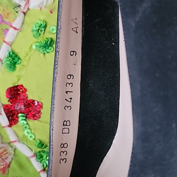 Salvatore Ferragamo Vintage 80's Ballet Flats w/ Signature Vara Bows Sz 9 - Picture 7 of 8